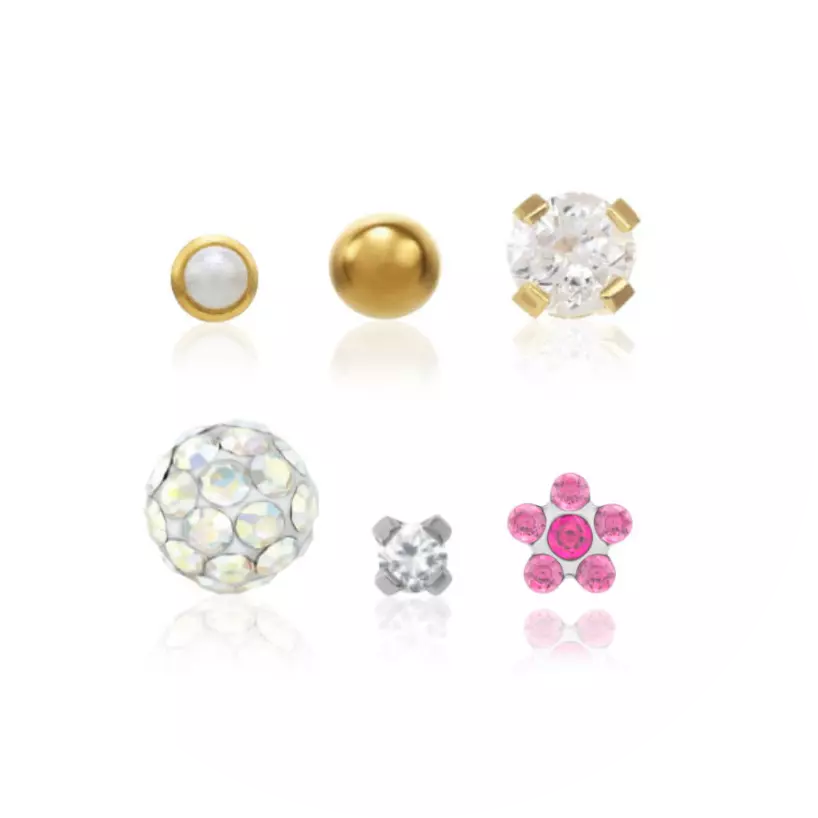 Bild på olika örhängen