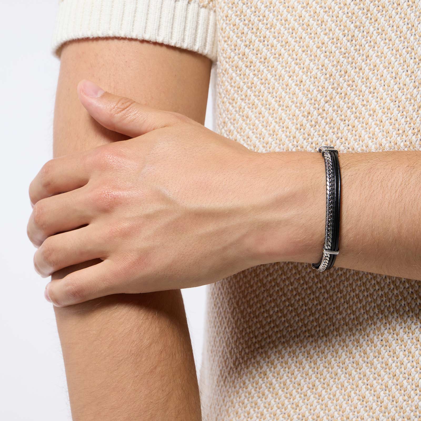 Armband herr - svart, stål Armband herr - svart, stål