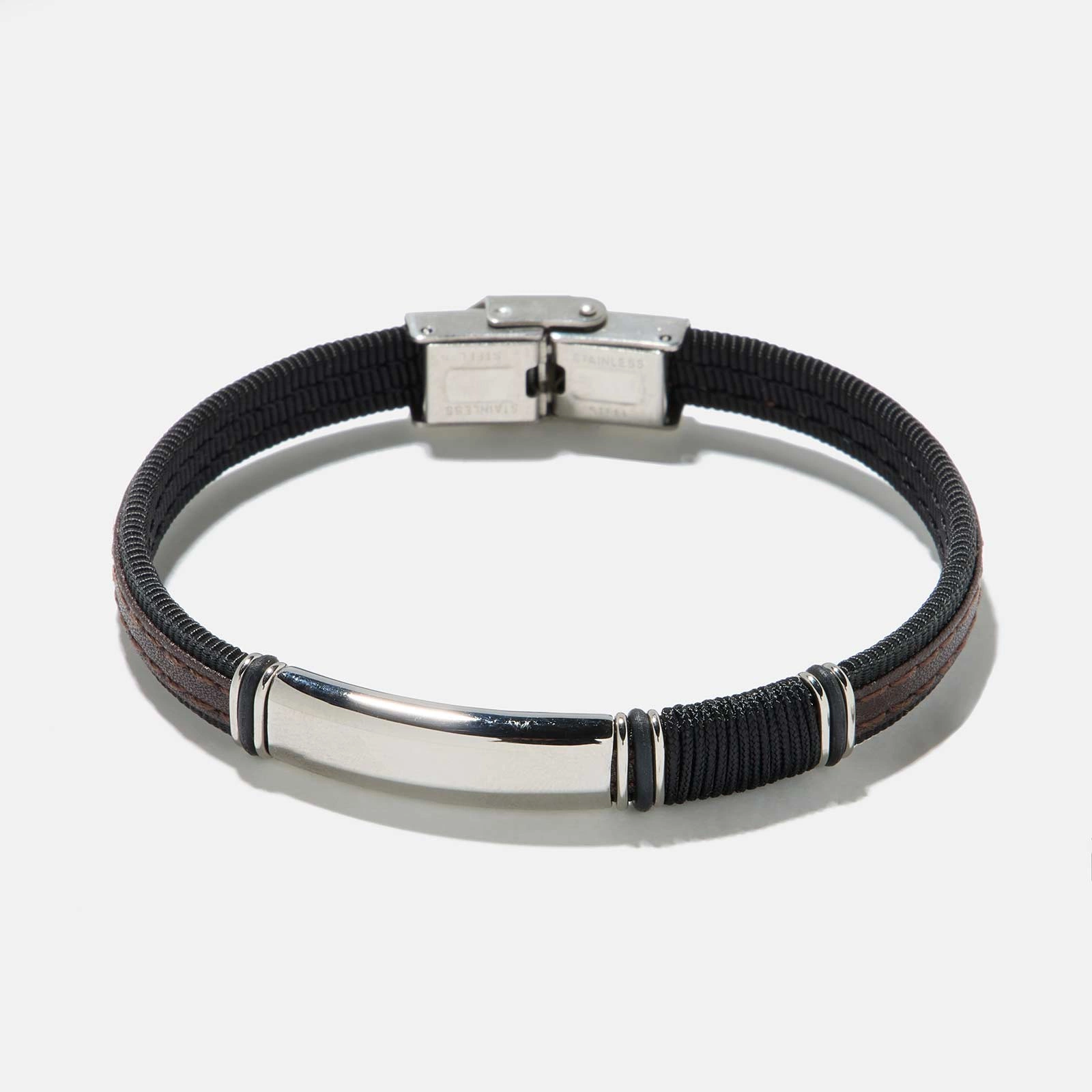 Armband herr - metallbricka, 21,5cm Armband herr - metallbricka, 21,5cm