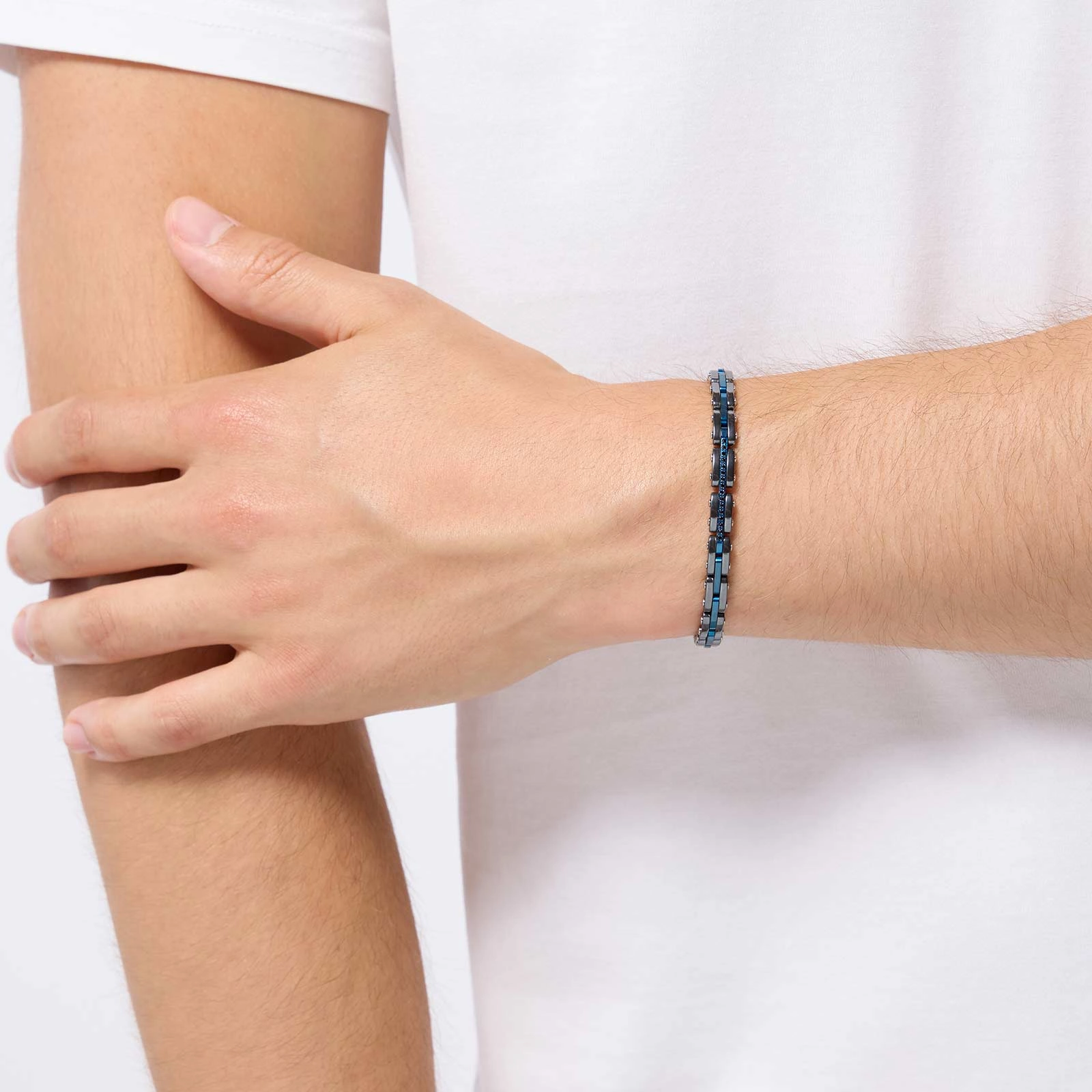 Armband herr - stållänkar 21,5cm Armband herr - stållänkar 21,5cm