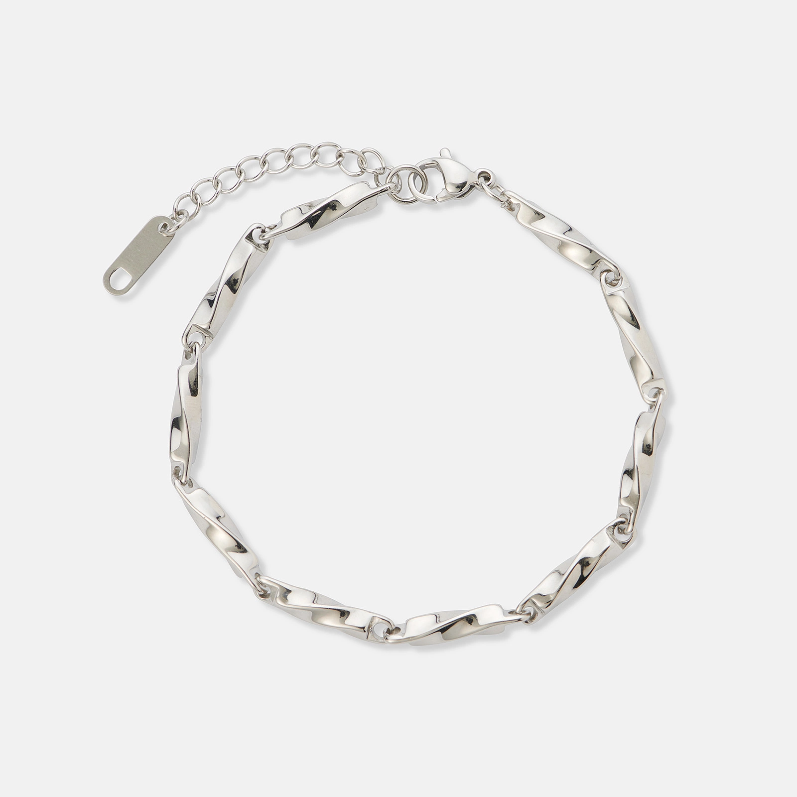 Stålarmband twist chain - 16+3cm Stålarmband twist chain - 16+3cm